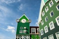 Zaandam, Netherlands - September 26,2018:Seventy traditional Ã¢â¬ËZaanseÃ¢â¬â¢ houses in the city center